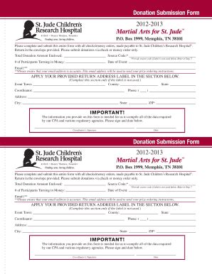 st jude's donation form.